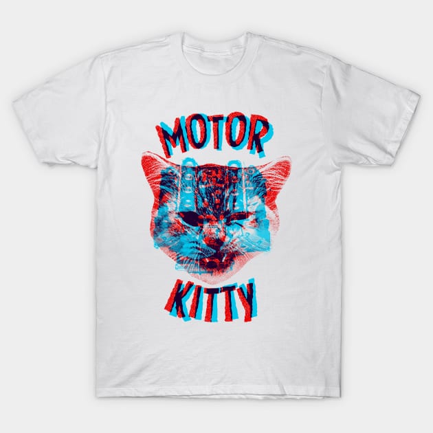 Motor Kitty T-Shirt by GiMETZCO!